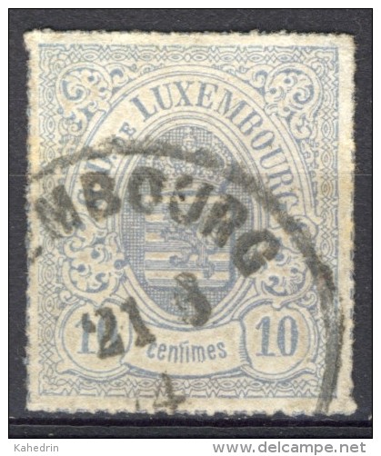 Luxemburg Luxembourg 1859, Coat Of Arms (o), Used - 1859-1880 Armoiries