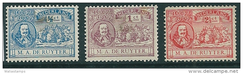 Netherlands 1907 SG 211-13 MM* - Ungebraucht