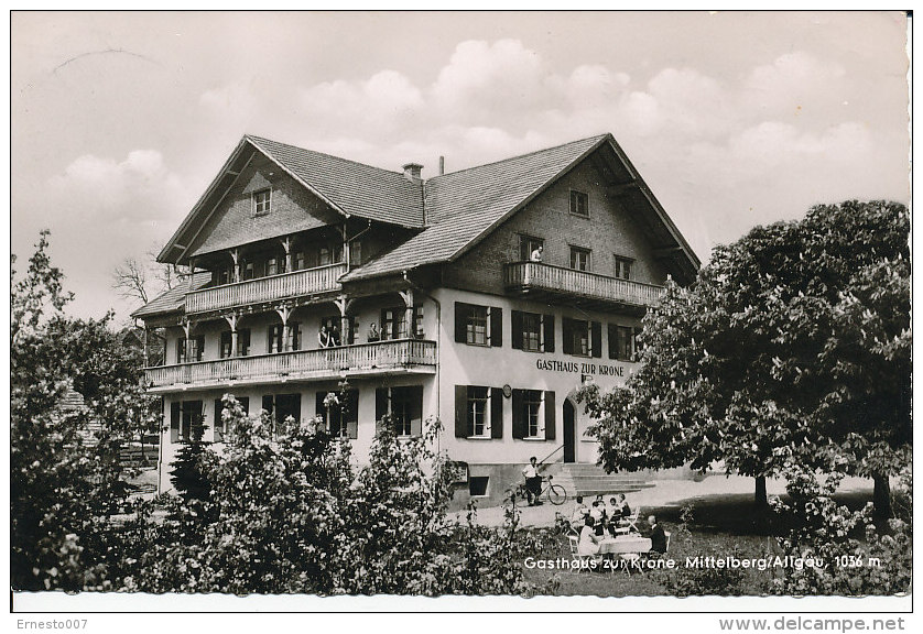 PK-CP Deutschland, Gasthaus Zur Krone Mittelberg Im Allgäu, Gebraucht, Siehe Bilder!*) - Mittelberg