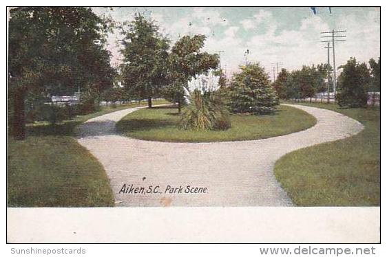 South Carolina Aiken Park Scene 1911 - Aiken