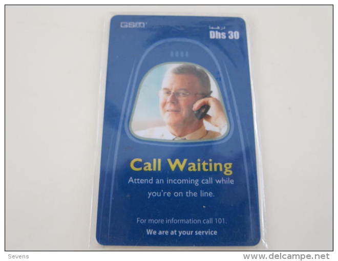 Prepaid Phonecard,call Waiting,used - United Arab Emirates