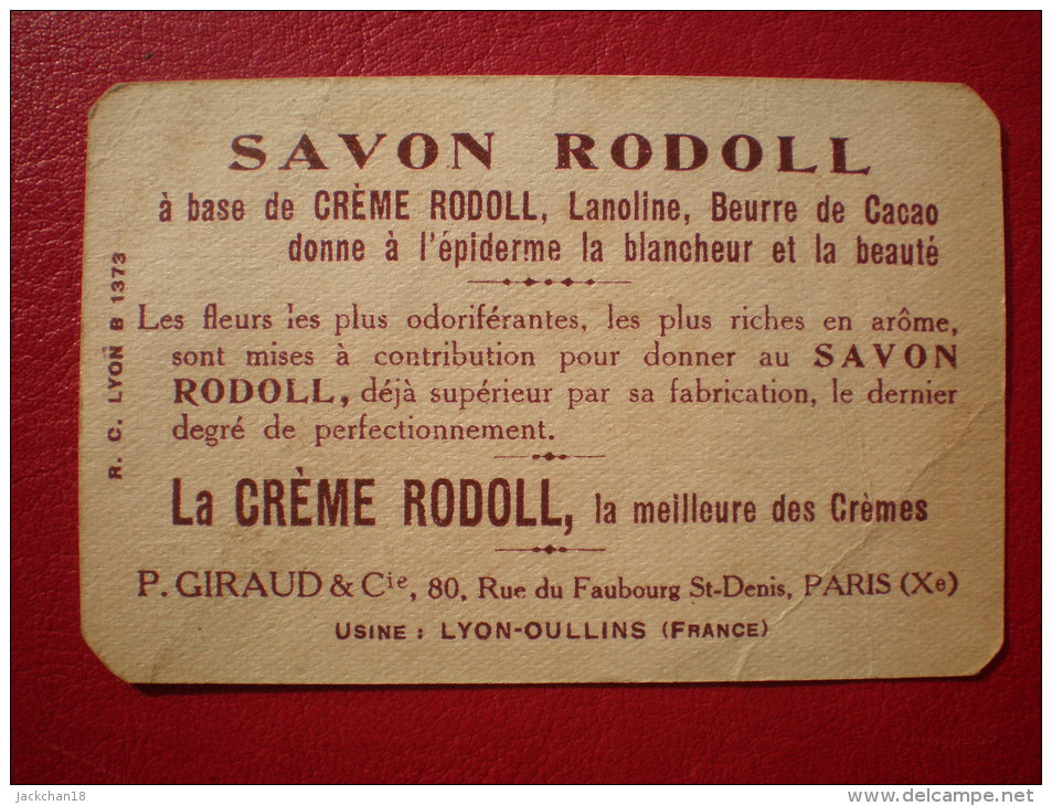 - SAVON RODOLL - Petite Carte Parfumée - - Anciennes (jusque 1960)