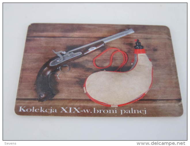 Poland Chip Phonecard,pistol,used - Pologne