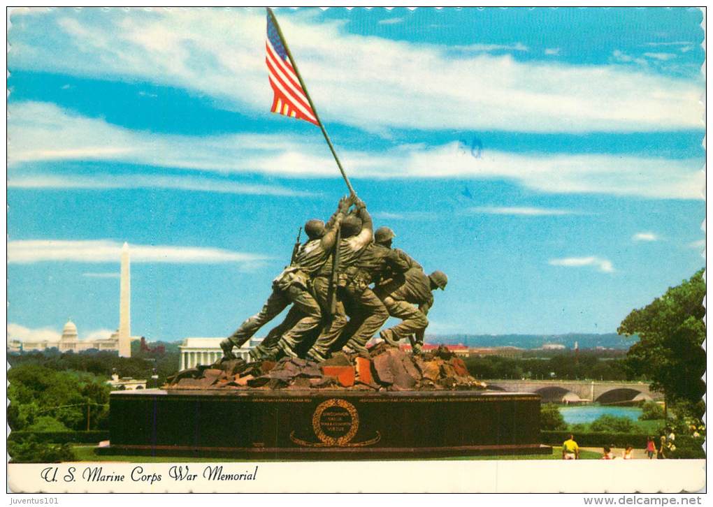 CPSM Arlington-US Marine Corps War Memorial    L1323 - Arlington