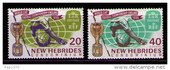 NEW HEBRIDES 1966 - COPA DEL MUNDO DE FUTBOL ENGLAND'66 - YVERT Nº 237-238 - 1966 – Angleterre