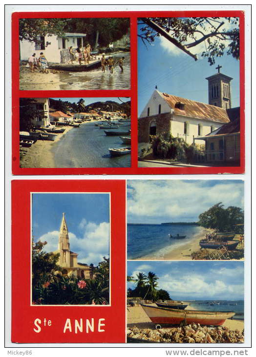 Guadeloupe--Sainte ANNE--2 Cartes  Multivues--cpm - Autres & Non Classés