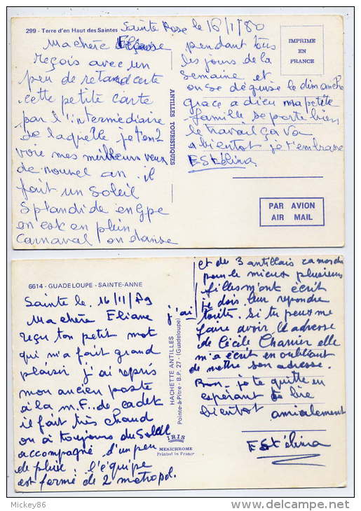 Guadeloupe--Sainte ANNE--2 Cartes  Multivues--cpm - Autres & Non Classés