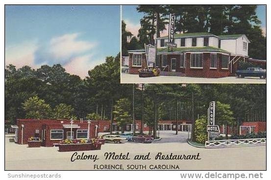 South Carolina Florence Colony Motel And Restaurant - Florence