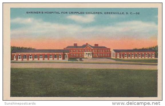 South Carolina Greenville Shriners Hospital For Crippled Children - Greenville