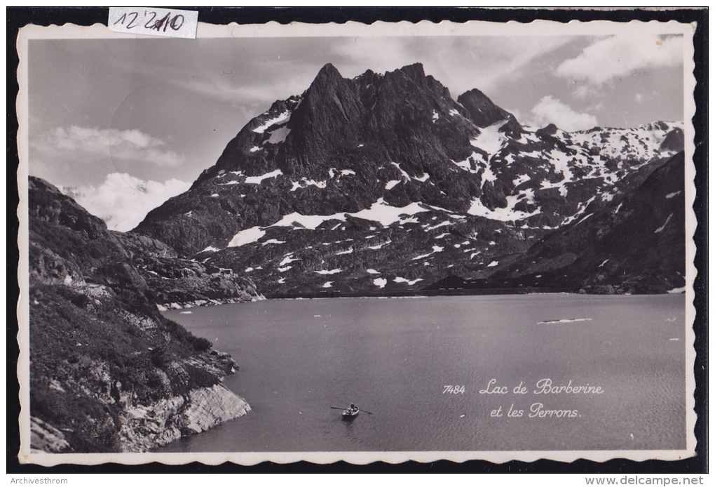 Lac De Barberine : En Barque Vers Les Perrons ; Ca 1946 ; Cachet De La CAbane Restaurant (12´210) - Sonstige & Ohne Zuordnung