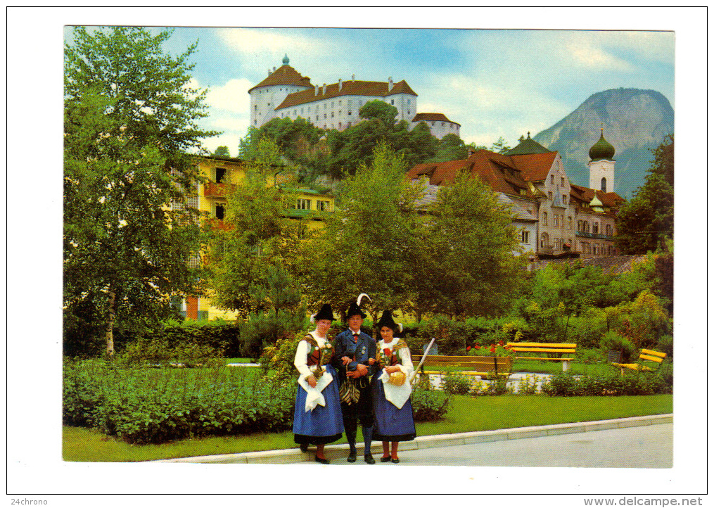 Autriche: Tiroler Volkstrachten In Kufstein Mit Festung, Tirol (13-1798) - Kufstein