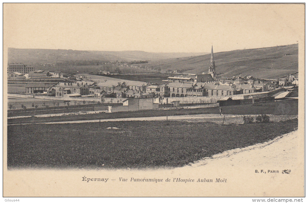 Epernay Vue Panoramique De L'Hospice Auban Moet - Epernay