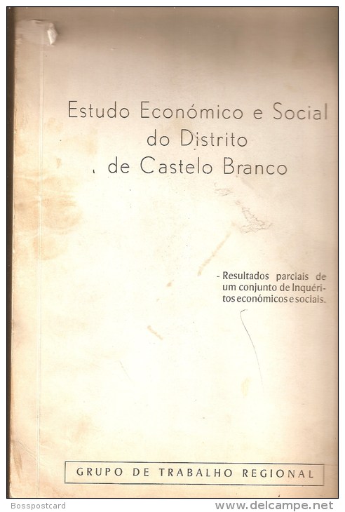 Castelo Branco - Estudo Económico E Social Do Distrito, 1975, 100 Páginas + Anexos + Gráficos + Tabelas - Livres Anciens