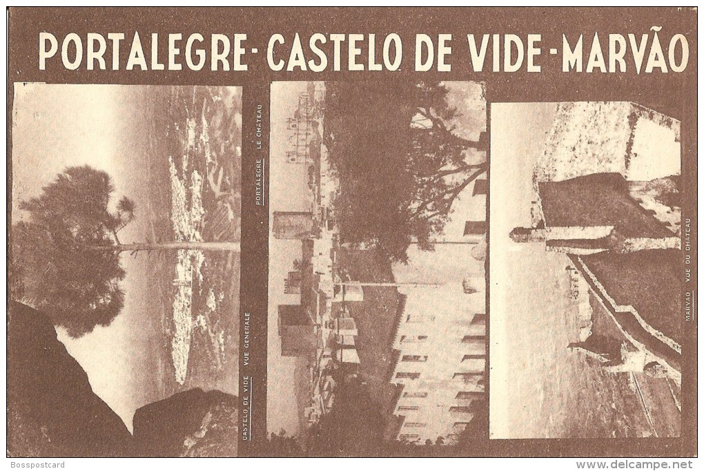 Portalegre - Castelo De Vide - Marvão - Brochura (3 Scans) - Zeitungen & Zeitschriften