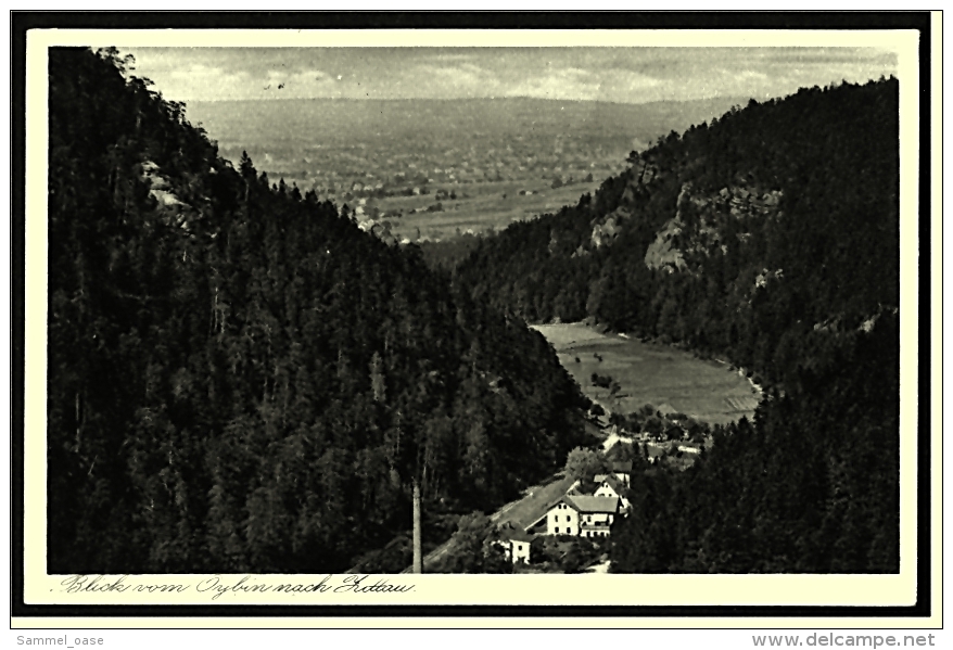 Blick Von Oybin Nach Zittau -  Ansichtskarte Ca.1943    (1916) - Oybin