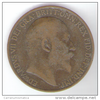 GREAT BRITAIN / GRAN BRETAGNA - EDWARD VII - 1 PENNY ( 1908 ) - D. 1 Penny