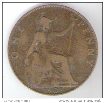 GREAT BRITAIN / GRAN BRETAGNA - EDWARD VII - 1 PENNY ( 1908 ) - D. 1 Penny