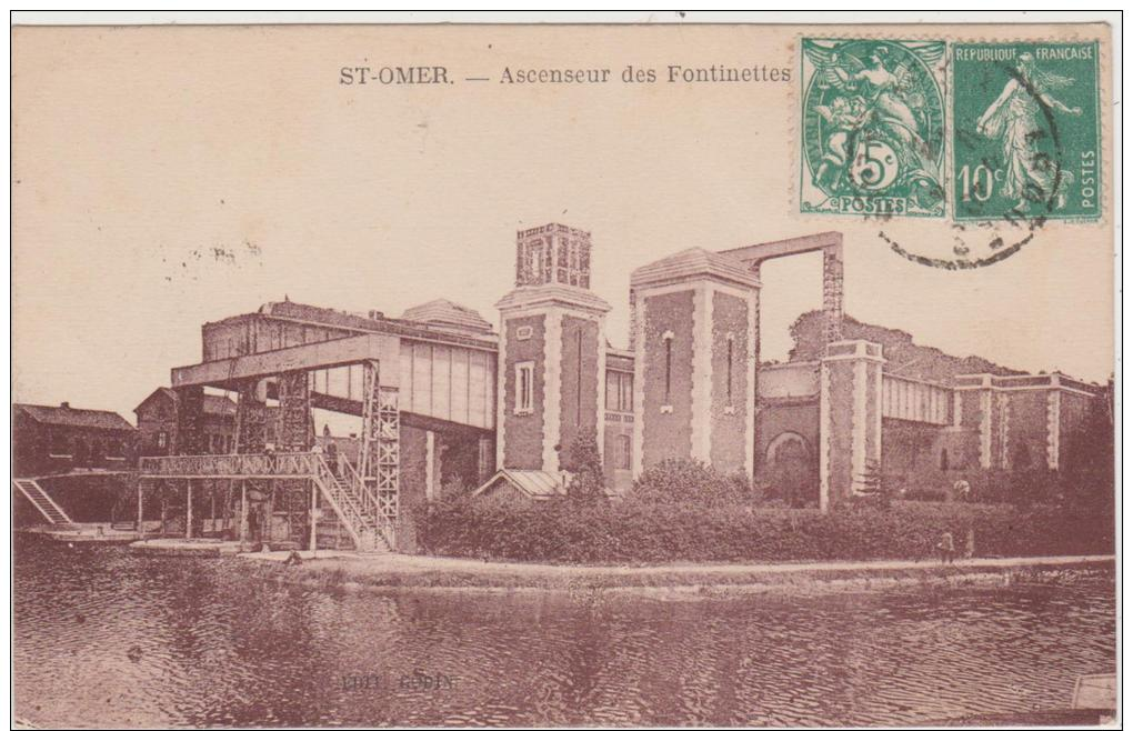 ST OMER....ASCENCEUR DES FONTINETTES.....TRES BELLE CARTE - Saint Omer