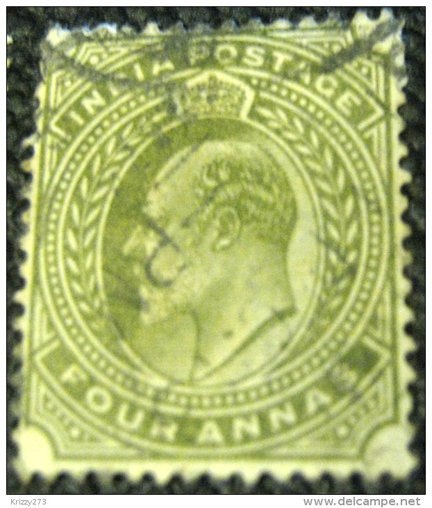 India 1902 King Edward VII 4a - Used - 1902-11  Edward VII