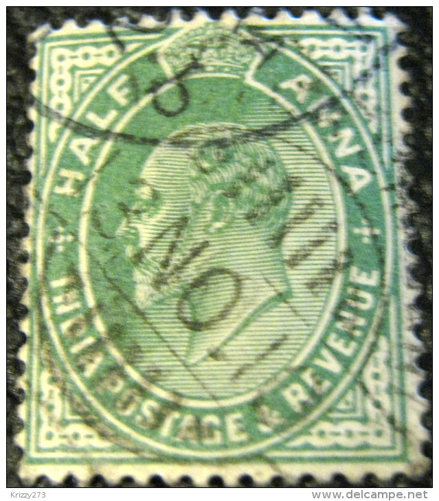 India 1906 King Edward VII 0.5a - Used - 1902-11  Edward VII