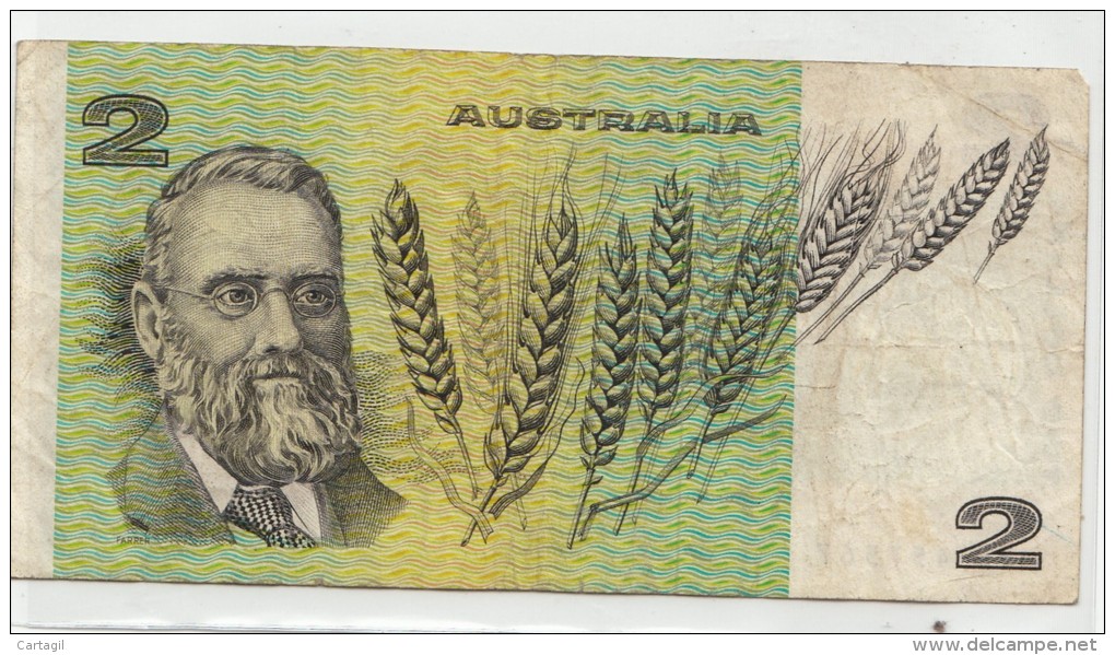 Billets - B892 - Australie    - Billet 2 Dollars ( Type, Nature, Valeur, état... Voir 2scans) - Altri & Non Classificati