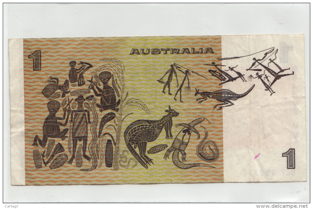 Billets - B893 - Australie    - Billet 1 Dollar ( Type, Nature, Valeur, état... Voir 2scans) - Other & Unclassified