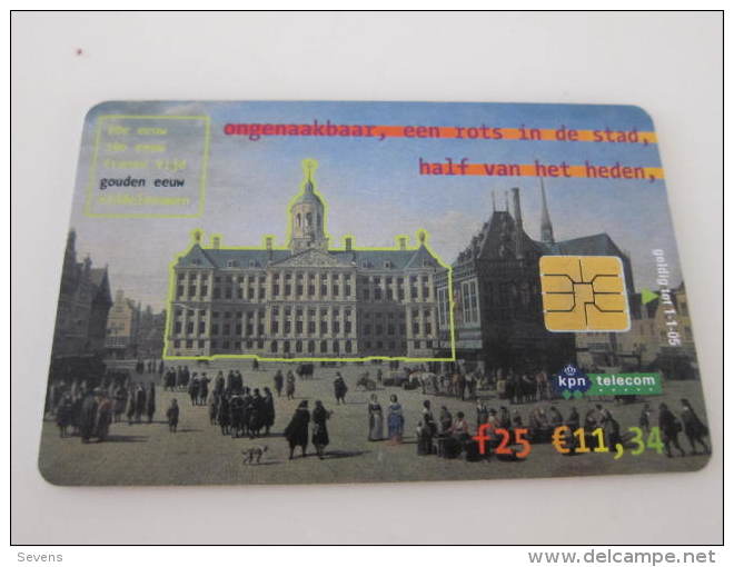 Netherland Chip Phonecard,De Dam,Amsterdam,used - Public