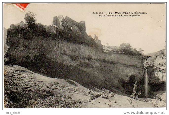 Montpézat - Le Château Et La Cascade De Pourcheyrolles - Autres & Non Classés