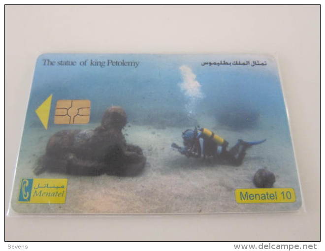 Egypt Chip Phonecard,Stutue Of King Petolemy,used - Egypt