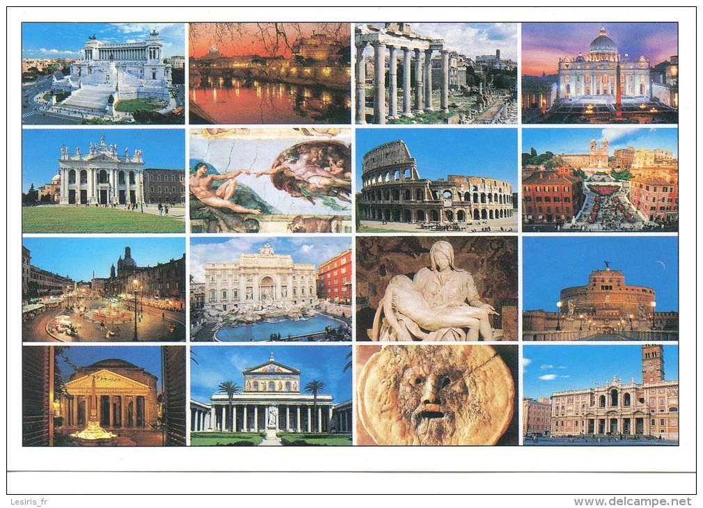 CP - PHOTO - ROMA - MULTIVUES - - Mehransichten, Panoramakarten