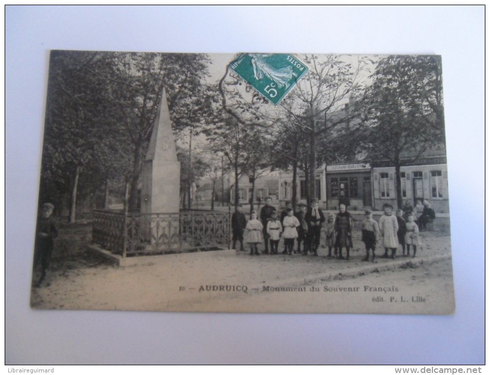 2qgn - CPA N°10  - AUDRUICQ - Monument Du Souvenir  Français  - [62]Pas De Calais - Audruicq