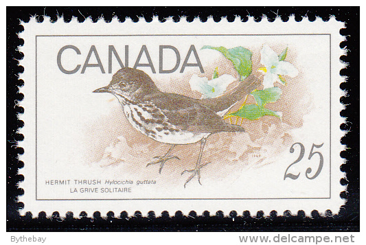 Canada MNH Scott #498 25c Hermit Thrush - Birds - Neufs