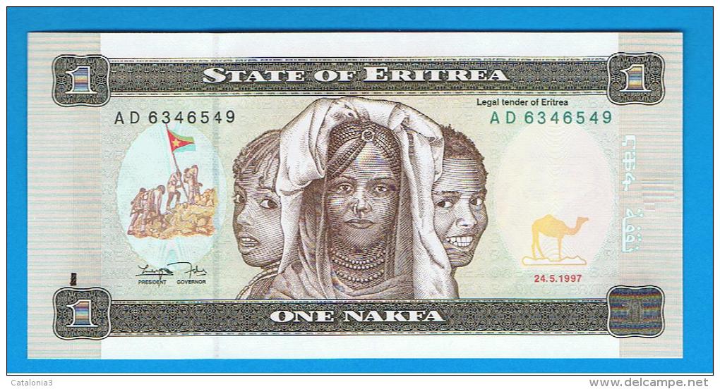 ERITREA - 1 Nakfa  1997 SC  P-1 - Eritrea