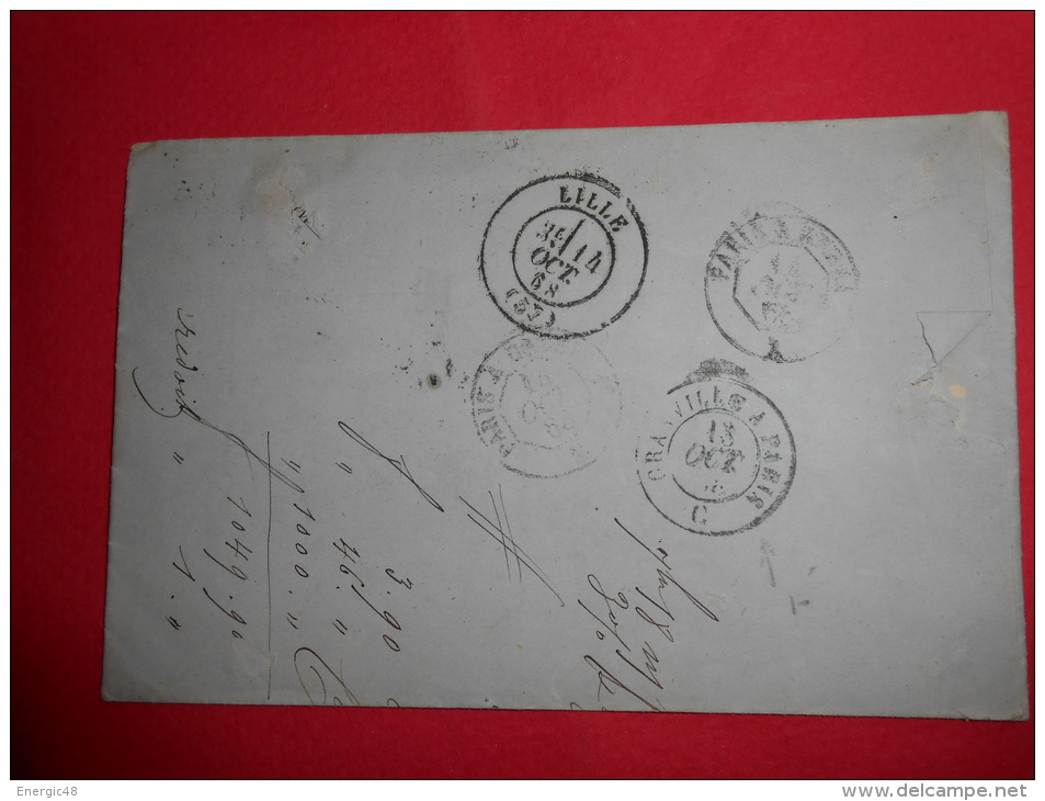 Lot Du 14-06-13_38_lettre De Flers Sur Ormes GC 1520;ambulant Granville-paris,rare;a Voir! - 1849-1876: Classic Period