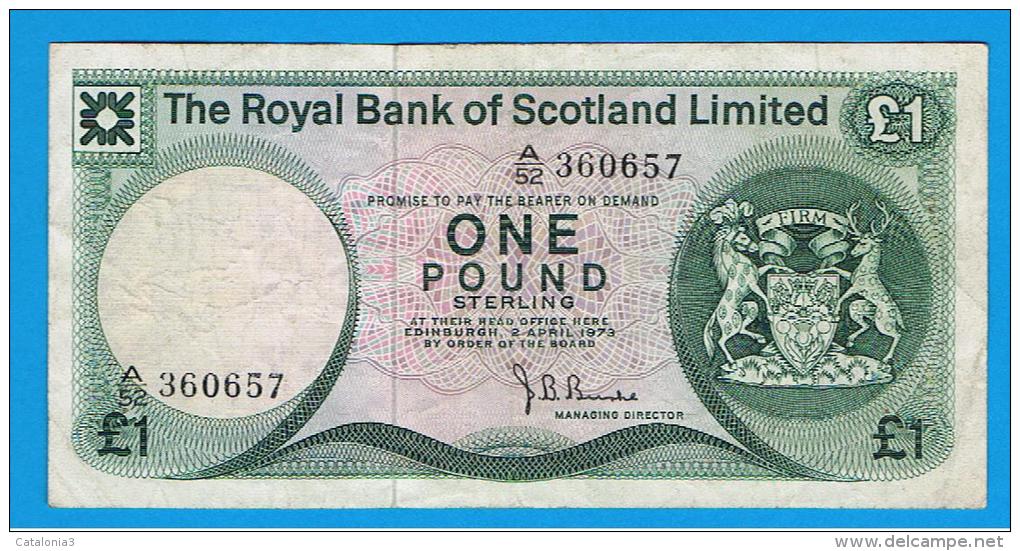 ESCOCIA - Scotland = 1 Pound 1973   P-336 - 1 Pound