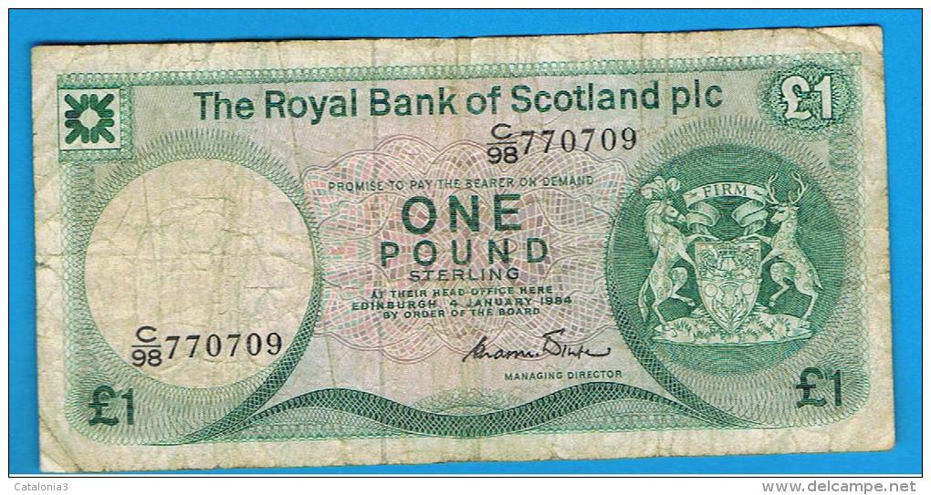 ESCOCIA - Scotland = 1 Pound 1984   P-341 - 1 Pound