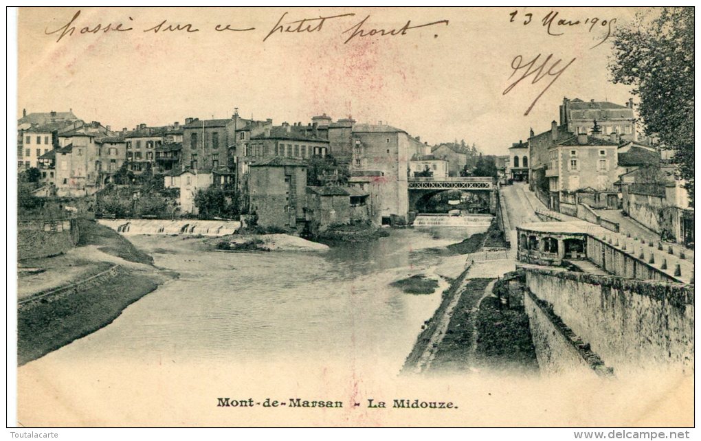 CPA 40 MONT DE MARSAN LA MIDOUZE 1905 - Mont De Marsan