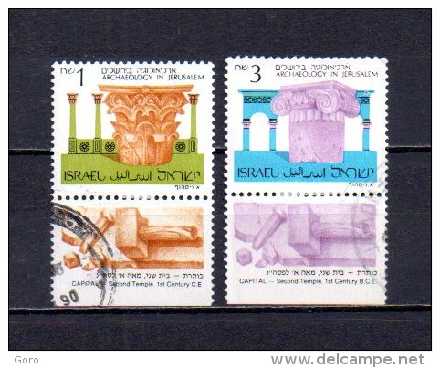 Israel   1986  .-   Y&T  Nº   967/968 - Used Stamps (with Tabs)