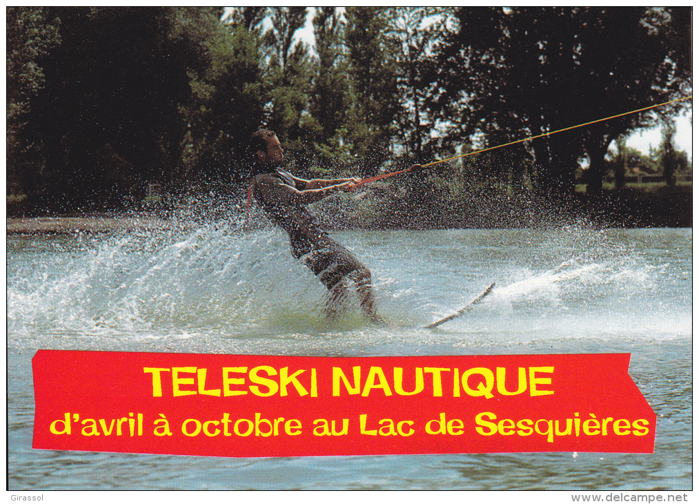 CPSM TELESKI NAUTIQUE SESQUIERES TOULOUSE - Wasserski