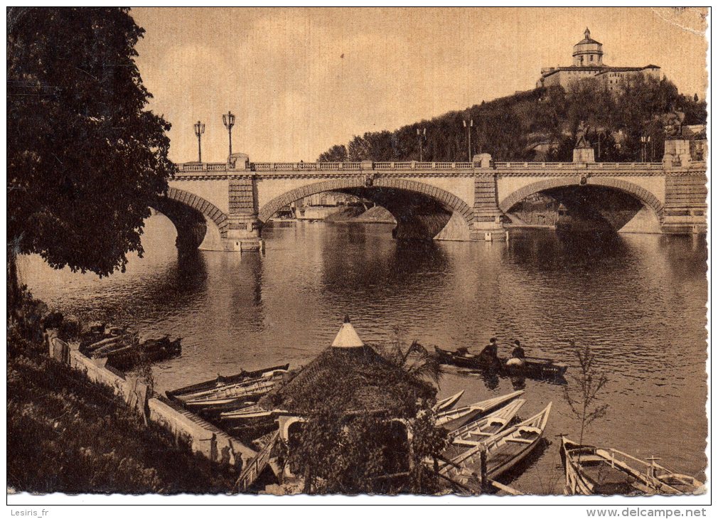 CP - PHOTO - TORINO - PONTE UMBERTO I E MONTE DEI CAPPUCCINI - F. A. T. - Brücken