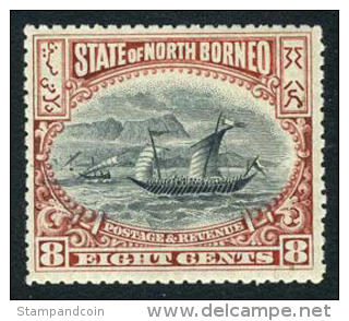 North Borneo #85 Mint Never Hinged 8c Malay Dhow From 1897 - North Borneo (...-1963)