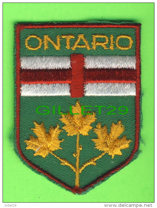 ÉCUSSON EN TISSU - BADGE - ONTARIO, CANADA - Patches