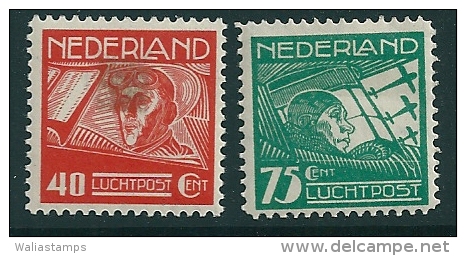 Netherlands Air 1928  SG 371-2 MM* - Poste Aérienne