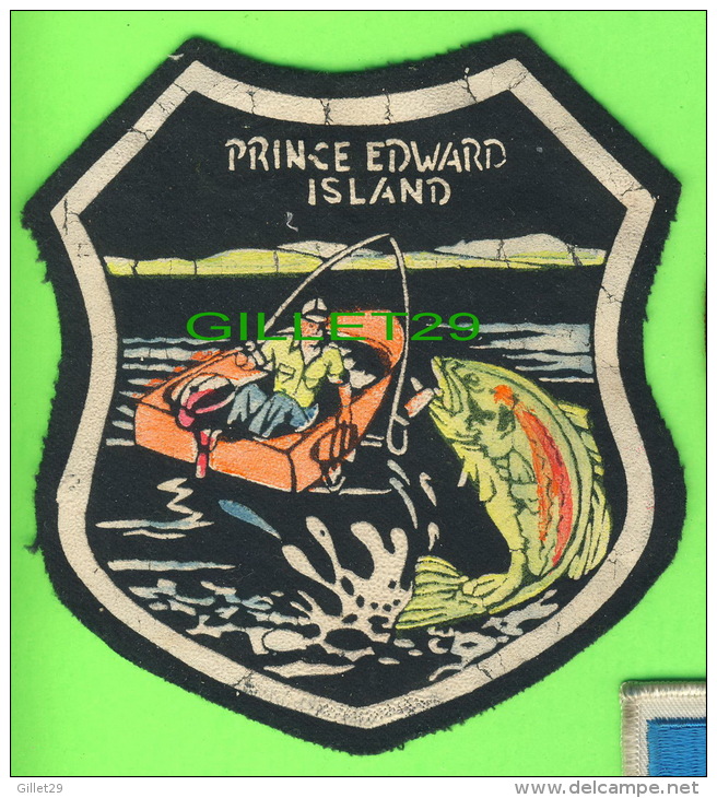 ÉCUSSON EN TISSU - BADGE - PRINCE EDWARD ISLAND - FISHING - - Patches