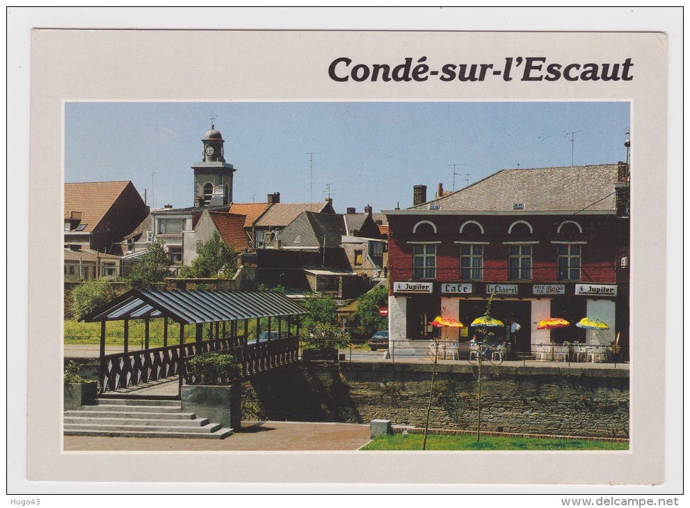 CONDE SUR ESCAUT - LA PASSERELLE - PONT - Ed COMBIER 88A - CARTE NON VOYAGEE - Conde Sur Escaut