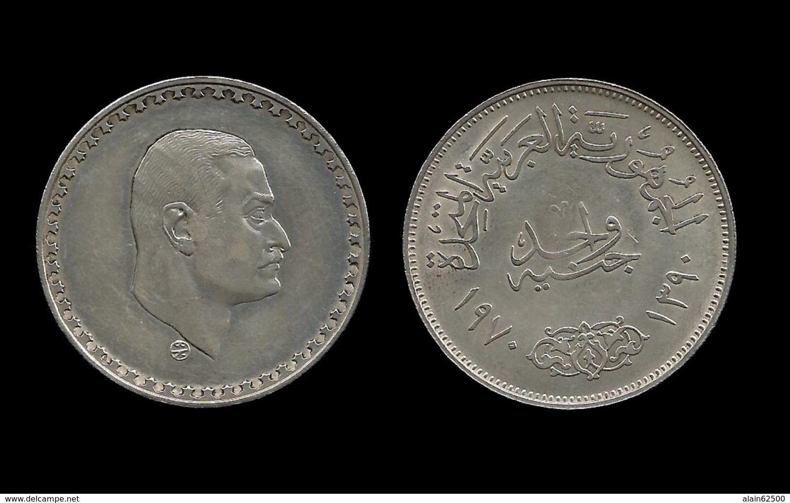 EGYPTE . Président  NASSER . 1 POUND . 1390 ( 1970 ) . - Egypt