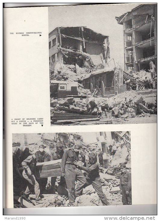 MACEDONIA, 1963 ISSUE, 35 PAGES, ILUSTRATED, EARTHQUKE IN SKOPJE - Scienze Della Terra