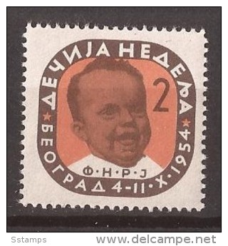 1954 X JUGOSLAVIJA Children's Week  MNH - Liefdadigheid