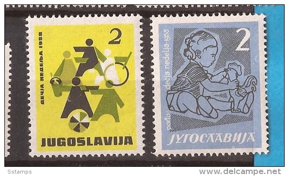 1958 X  21 JUGOSLAVIJA ,Children's Week, FAUNA BIRDS GALLINE MNH - Liefdadigheid