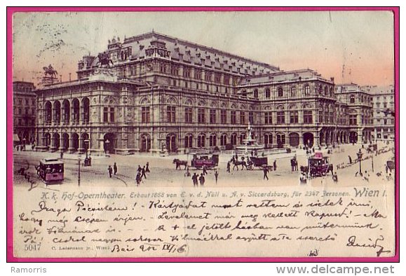 PC7331 UB Tinted Picture Of The Opera House, Vienna. - Ringstrasse